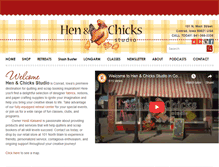 Tablet Screenshot of henandchicksstudio.com